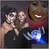 Andere feestelijke feestartikelen Halloweenfeestgereedschappen Led-mondtandenbeschermer Gloeiend Knipperende beugels Beugel Moutiece Carnaval Nieuwigheid T Dhdmp