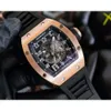 Montre de Luxe RM010 Superclone Watches Wristwatch Designer الفاخرة الميكانيكا Mechanics Richa Milles RM010 Luminous Scale Diamond Case Skeleton Dial Usisex Me 298
