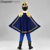 Тематический костюм, комплект из 7 предметов, детский принц, детская роскошная куртка средневекового короля с накидкой, брюки, костюм с короной-булавой для мальчиков, вечеринка на Хэллоуин ComesL231013