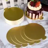 Bakeware Tools 100Pcs Ronde Cake Boards Goud Cupcake Dessert Displays Tray Card Board Hard Baking Accessories