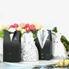 Gift Wrap 20Pcs/Lots Groom And Bride Wedding Dresses With Ribbon Candy Box Favor Gifts Bag DIY Souvenirs S