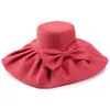 Chapeau de soleil pliable pour femmes, protection UV, Kentucky Derby, à large bord, pour mariage, église, plage, HatA047269F