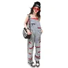 Trousers Girls Denim Strap Pants Mesh Red Summer 2023 Kids Jumpsuits Fashionable Jeans Only Overall Pant