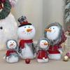 Juldekorationer Juldekoration Snowman Doll Shopping Mall Window Scene Decoration Arrangement Ornament för år Xmas Navidad 231013