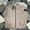 Designer jaquetas emblemas zíper pedra outerwear malha metal nylon macacão camisa jaqueta oxford respirável portátil high street roupas jacke 285