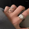 Rings Cluster Fashion Silver Ploted Index For Plave 2023 Creative Simple irregolare Geometric Gioielli Regali di gioielli