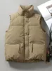 Gilets pour femmes HWL hiver automne mode coton rembourré vêtements d'extérieur gilet vers le bas manteau sans manches femmes lâche grande taille veste bouffante femme 231012