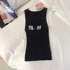 23 PRE Autumn New South Oil Sexy Spicy Girl Style Age Reducing Versatile Fashion Slim Letter Embroidery Slim Fit Tank Top