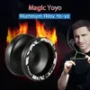 Toupie Magique Yoyo V3 Réactif Haute Vitesse En Alliage D'aluminium Yo yo CNC Tour avec Ficelle pour Garçons Filles Enfants Enfants Noir 231012