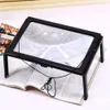 Loupes de lecture loupe 3X pleine page loupe optique pliable lentille LED loupe de bureau pour la couture tricot 231012