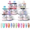 Lakier do paznokci 12pcsset Ab i atrament Lakier GLITTER KLUM BLOOM Dym Kolor Smudge Bubble Pigment Klej 15 ml 231012