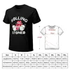 Polo da uomo T-shirt Rolling Stoned T-shirt vuote Black Anime Mens Workout