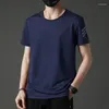 Heren T-shirts Zomer Mannen T-shirt Casual Tops Tees Sneldrogend Slim Fit T-shirts Heren Sportieve Kleding Big Size korte Mouw