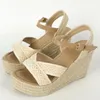 Klädskor dropship espadrille plattform kilar sandaler sommar chunky heeled mode comfy kvinnor