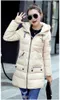 Kvinnors dikerockar 2023 Mujer Parkas Invierno Maxi Size Winter Coat Women Warm Hooded Parka tjocka jackor Casaco de Inverno WXF397: s