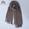 Lenços marca de luxo real lã homens cachecol inverno cashmere unisex foulard masculino pashmina xale borla bufandas hombre echarpe 231012