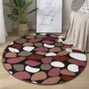 Tapis est rond corail velours tapis couleur Absorption d'eau canapé tapis mousse à mémoire pour chambre salon enfants tapis Yoga tapis 231012