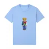 23 New Little Bear Polos T Shirt Diseñadores Moda Mens Polo Sweatsuit Tees Tops Hombre Casual Camiseta Luxurys Ropa Polo Ralphs Manga 9494