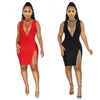 Women Autumn Sleeveless Sexy Mini Dresses Ladies Casual O-Neck Short Summer Designer Dresses S-2XL265z