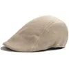 Herrkvinnor Bomullsblandning Cap Duckbill Cap Ivy Golf Driving Sun Flat Cabbie Newsboy Hat Unisex Berets1221V