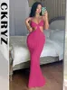 Casual Dresses Ladies Summer Sleeveless Backless Hollow Out Sexy Bodycon Y2K Maxi For Women Ruched Fashion Birthday Party Clubwear