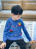 Childrens pullover katoenen winter kinderen jongens meisjes truien dikke warme trui peuter blauwe kleding 2-8y