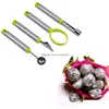 Utensili per frutta e verdura Confezione da 4 pezzi Kit di coltelli per intagliare l'anguria Affettatrice per anguria Taglierina per corer in acciaio inossidabile per gelato M Homefavor Dhjcd