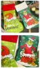 Grinchs Christmas Stockings Christmas Grinchs Stocks doux décorations de Noël tassé