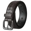 Other Fashion Accessories Korean Jeans Suit Pants Business Pin Buckle Strap Luxury Hand Woven Men Leather Belt 231013