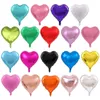 50 pz / lotto 18 pollici Mylar Palloncini Foil a Forma di Cuore Palloncini di San Valentino Elio Decorazioni di Compleanno Fidanzamento Matrimonio Festa di Compleanno Baby Shower HW0104