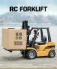 Huina 1/10 RC Truck Forklift Tractor Remote Control Car Crawler 8 CH RC Machine Engineering Cars on Radio Station Boy Toys