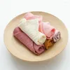Couvertures bébé bavoir 5 pièces ensemble articles d'impression serviette de salive anti-absorption d'eau sale crêpe coton gaze