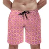 Męskie spodenki Summer Gym retro stokrotka surfing vintage kwiatowy druk design design Short Pants Hawaii Szybkie puszki pływające plus rozmiar