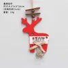 Factory Outlet Decorations Painted Wooden Crafts Christmas Tree Pendant Window Display Party Pendant Christmas Gift