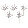 Decorative Flowers Coffee Plant Decor Simulated Eucalyptus Realistic Branches For Home Garden Wedding Set Of 5 Christmas