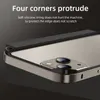 Pare-chocs de téléphone portable Hybride Silicone Cadre en alliage d'aluminium pour iPhone 15 Pro 14 13 12 11 XS Max XR Luxe Métal Mince Dissipation thermique Couverture Premium