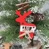 Factory Outlet Decorations Painted Wooden Crafts Christmas Tree Pendant Window Display Party Pendant Christmas Gift