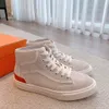 Luxe merk hoge vrijetijdsschoenen nieuwe sneakers canvas schoenen heren- en damesmode vrijetijdsschoenen dikke zolen mode herenschoenen met veters outdoor