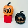 1 pz Luce Lanterna Zucca di Halloween, Simulazione Ornamento di Zucca, Artigianato, Ornamento di Zucca di Halloween, Adatto per Feste, Decorazioni Gotiche Decorazioni di Halloween