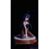 Trajes de mascote 10cm anime figura sakurima mai sexy coelho menina preto seda destacável modelo brinquedo pvc ajoelhado postura boneca presente coletar ornamento