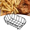 Assiettes panier à frites de qualité robuste, largement utilisé, facile à nettoyer, support à frites en acier inoxydable pour les réunions de famille, Restaurant