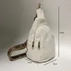 Abendtaschen Vegan Plüsch Sherpa Fanny Packs Frauen Mode Vielseitig Gitarrengurt Umhängetasche Sling Weiblich Lässig Vintage Brusttasche