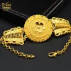 Wedding Jewelry Sets ANIID Indian Big Plated Gold Women Necklace Dubai African Party Bridal Gifts Arabic 231013