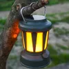 Portable Lanterns 1200mAh Vintage Camp Lamp Waterproof 3 Lighting Modes Camping Lantern Solar Powered Light Outdoor SB Rechargeable Table Lamp 231013