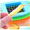 Fruit Vegetable Tools Potato Cutting Device Pvc Add Stainless Steel French Fry Fries Cutter Peeler Chip Slicer Cooking Ki Homefavor Dh1N4