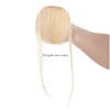 BANGS 100 Human Hair Ręcznie Związany klips do włosów z frędzlami w powietrzu ze świątynią dla kobiet6494420 Produkty dostarczania upuszczania przedłużenia Dhy41
