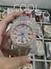 Luxury Moissanite Diamond Watch mrożone na zewnątrz designer męski zegarek dla mężczyzn zegarek wysokiej jakości automatyczny ruch Montre zegarki Orologio. Montre de Luxe i43