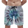 Shorts pour hommes Floral Art Print Board Summer Purple Green Flower Retro Beach Hommes Running Surf Quick Dry Design Trunks