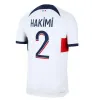 24 25 Hakimi Sergio Ramos koszulki piłkarskie Verratti Danilo Sanches Mbappes Maillots Shirt Men Kit Kit Sets Mundur Enfants PSGS Football Koszulki