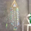 Décorations de jardin Carillon de vent en cristal Pipa Cristaux Pierre Catcher Suspendus Lustre Ornements